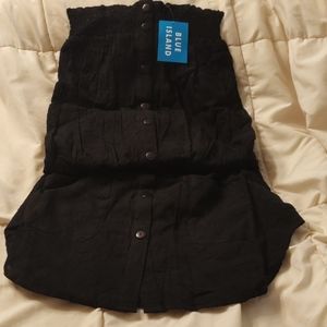 Blue Island Tube Top Tunic, Size Medium